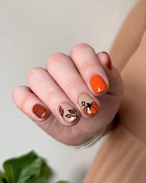 31 Trendy Pumpkin Nails - Ak Pal Kitchen