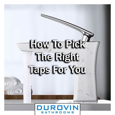 Taps are the final touch that can make or break a bathroom. So, how do you choose the right ones? You read our article, that's how. #taps #sink #basin #plumbing #fixture #bathroom #bathtub #bath #washing #washroom #cloakroom #howto #choosing Tap Fittings, Black Bathroom Fixtures, Bathroom Basin Taps, Waterfall Taps, Bathroom Bathtub, Wall Mounted Taps, Cloakroom Basin, Over Sink, Sink Basin