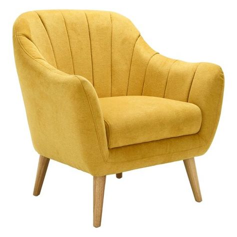 Yellow Accent Chairs, Yellow Armchair, Tufted Accent Chair, Modern Cushions, Yellow Chair, Yellow Cushions, Fabric Accent Chair, Upholstered Accent Chairs, Modern Accent Chair