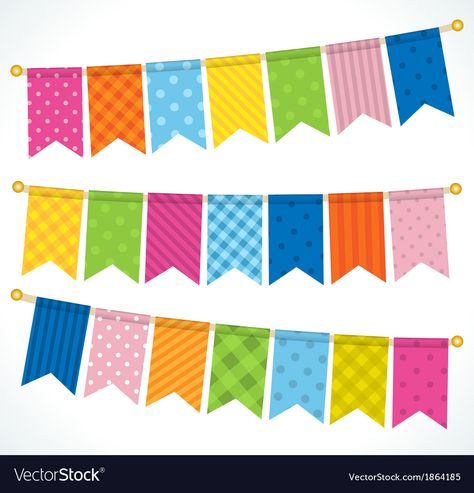 Bunting Template, Birthday Background Design, Bunting Design, Paper Flower Patterns, Page Borders Design, Bunting Flag, Birthday Letters, Ribbon Banner, Banners Buntings