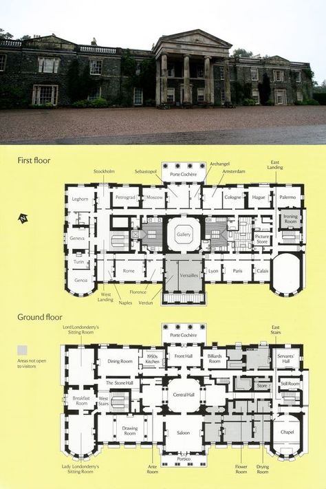 19th Century House Plans, British Manor House Floor Plans, Mount Stewart House, 19th Century House Interior, 19 Century House, British House Plans, British Mansion, Mount Stewart, Manor House Plans