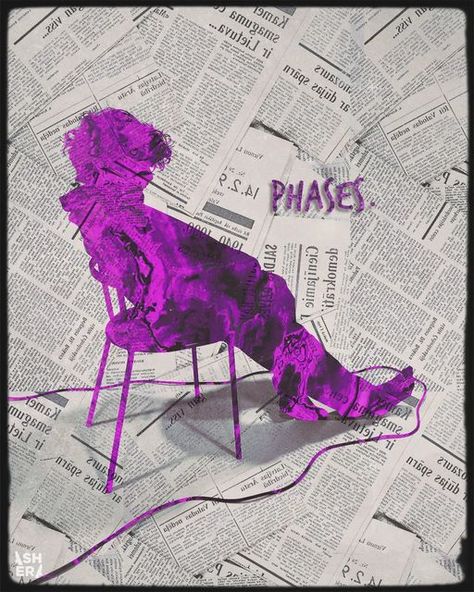 Chase Atlantic Wall Prints, Phases Chase Atlantic Album Cover, Chase Atlantic Phases Album Cover, Chase Atlantic Design, Purple Prints Aesthetic, Purple Room Posters, Chase Atlantic Fanart, Chase Atlantic Art, Phases Chase Atlantic