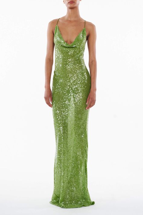 Rat And Boa, Fitted Gowns, Backless Maxi Dress, Maxi Dress For Women, Maxi Gown Dress, Sequin Maxi Dress, Sequin Maxi, Backless Maxi Dresses, Green Sequins