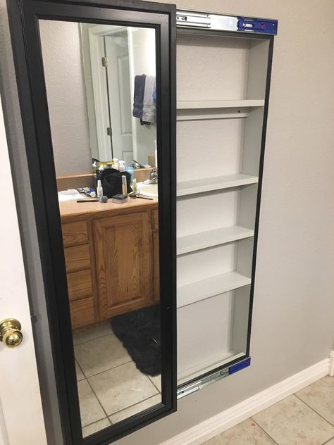 Sliding Mirror, Dressing Table Design, Bedroom Closet Design, Mirror Cabinet, Storage Mirror, Dressing Mirror, Bathroom Redo, Bedroom Furniture Design, Closet Bedroom