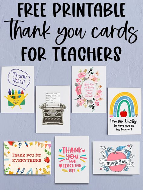 End Of Year Teacher Thank You, Teacher Appreciation Day Cards, Printable Cards For Teachers, Teacher Gift Printables Free, Teachers Day Card Printables Free, Thank You Card Design For Teacher, Happy Teachers Day Ideas, Teacher Thank You Printable, Printable Thank You Cards For Teachers