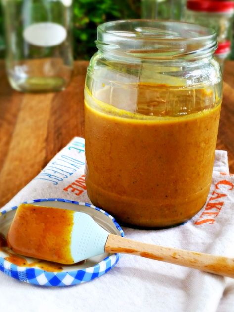 South Carolina-Style Mustard BBQ Sauce | My Homemade Roots Sun Dried Tomato Vinaigrette, Carolina Style Bbq Sauce, Tomato Vinaigrette, Salad Appetizer Cups, Carolina Bbq Sauce, Mustard Bbq Sauce, Joe Recipe, Vinaigrette Salad, Salad Dressing Recipe