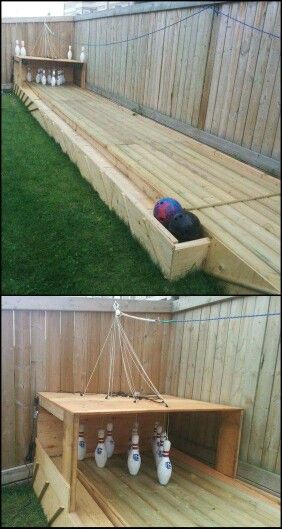 bowling for preschool! so creative! Diy Bowling, Backyard Games Kids, Curtains Diy, Pleat Curtains, Outdoor Spa, Backyard Games, Yard Games, Backyard Diy Projects, Building A Shed