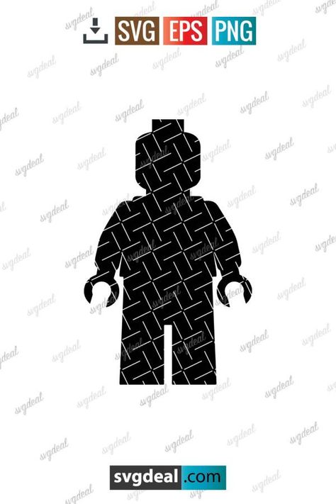 Lego Svg Cricut Lego, Lego Cricut Ideas, Free Lego Svg, Free Lego Svg Files For Cricut, Lego Man Silhouette, Lego Blocks Clipart Black And White, Lego Man Outline, Lego Shirts Vinyl, Lego Printables