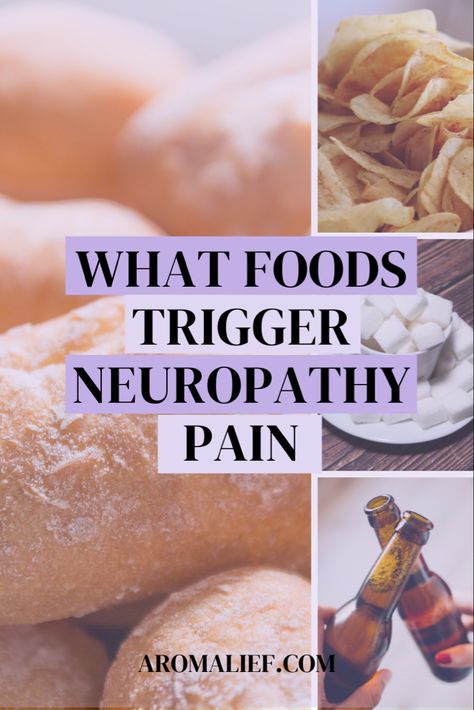 https://www.aromalief.com/blogs/news/what-foods-trigger-neuropathy-pain Neuropathic Foot Pain Relief, Nerve Damage Remedies, Peripheral Neuropathies, Nerve Repair, Nerve Pain Remedies, Foot Pain Relief Remedies, Nerve Relief, Sciatic Nerve Pain Relief, Nerve Problems