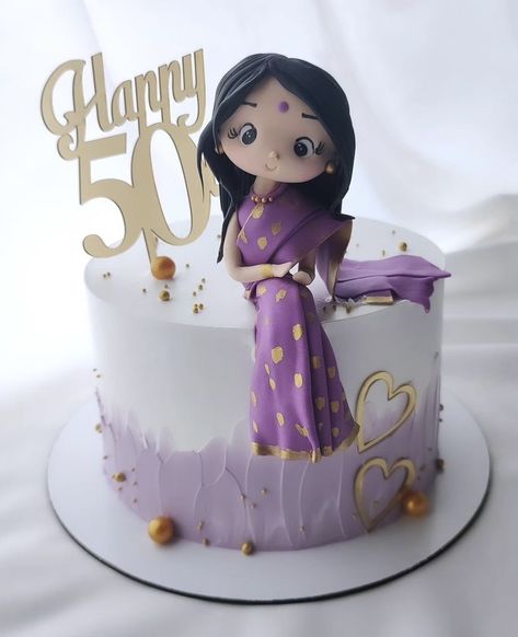 Happy Birthday Mom Cake, Mother Birthday Cake, Purple Cakes Birthday, Birthday Cake For Mom, Realistic Cakes, Fruity Cake, Unusual Pictures, Unique Birthday Cakes, Simple Birthday Decorations