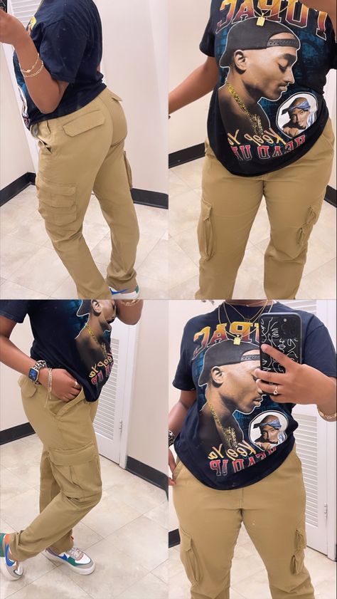 Wide Leg Khaki Cargo Pants Outfit, Khaki Pants Outfit Ideas Women, Beige Cargo Pants Outfit Black Women, Tan Cargo Pants Outfit Black Women, Khaki Pants Outfit School, Khaki Pants Outfit Black Women, Body Suit And Cargo Pants Outfit, Khaki Cargo Pants Outfit Black Women, Kakhi Pants Outfit Women