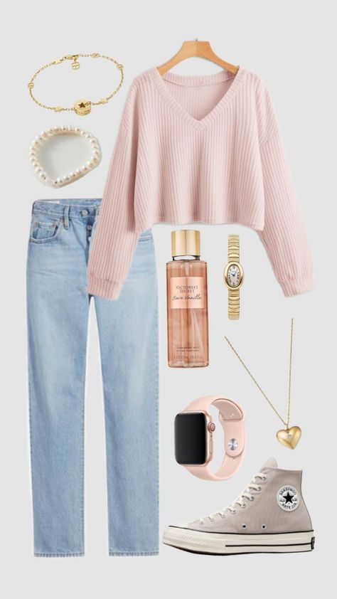 Cute Easy Outfits For School, Preppy Fall Outfits, Cute Outfits With Jeans, Winter Fashion Outfits Casual, Casual Outfit Inspiration, Casual Preppy Outfits, Trendy Outfits For Teens, Everyday Fashion Outfits, Casual Day Outfits