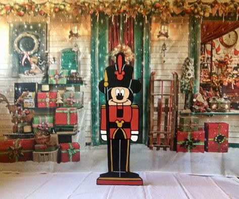 Disney Mickey Mouse nutcracker yard art/Disney yard art/ | Etsy Mouse Nutcracker, Mickey Mouse Decor, Nutcracker Diy, Disney Christmas Crafts, Disney Christmas Village, Disney Nutcracker, Disney Merry Christmas, Halloween Yard Art, Disney Christmas Decorations