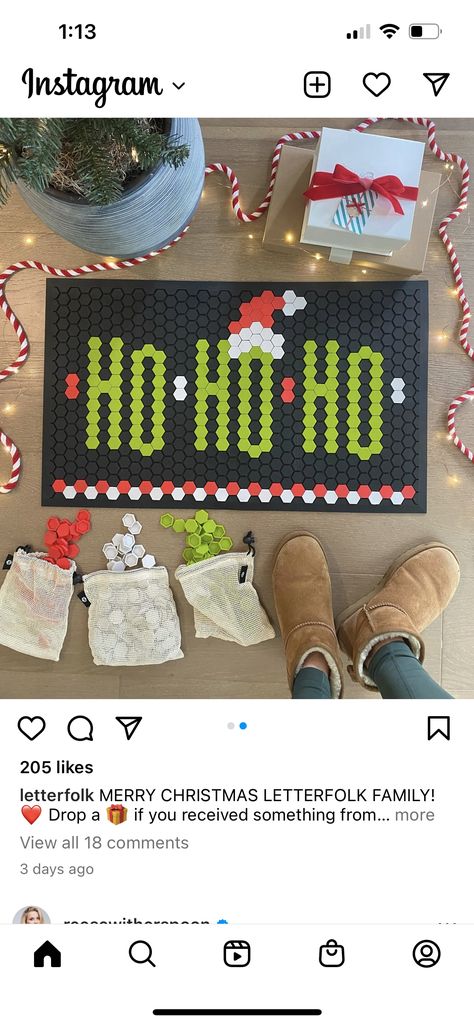 Letterfolk Christmas, Tilemat Letterfolk Christmas, Christmas Tile Mat Ideas, Christmas Letterfolk Mat, Tile Mat Christmas, Letterfolk Tile Mat Ideas Christmas, Letterfolk Tile Mat Ideas Halloween, Letterfolk Tile Mat Ideas Fall, Christmas Tile Mat