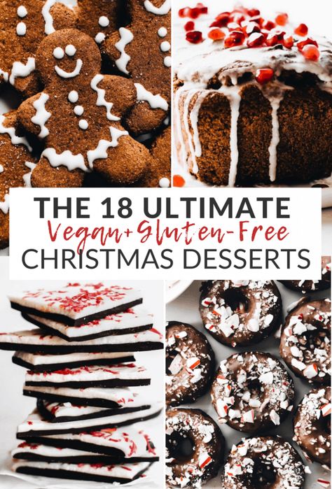 Vegan Christmas Treats, Gluten Free Desserts Holiday, Vegan Holiday Desserts, Gluten Free Christmas Desserts, Vegan Christmas Desserts, Vegan Gingerbread Cookies, Christmas Vegan, Vegan Christmas Cookies, Vegan Gluten Free Desserts