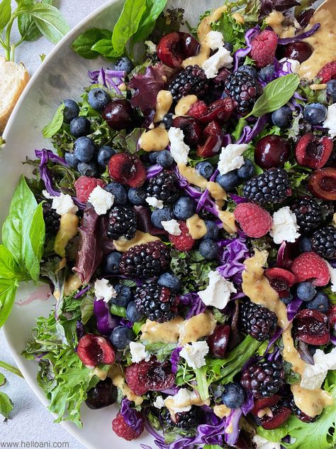 Date Vinaigrette, Date Dressing, Summer Berry Salad, Salad With Dates, Kale Feta, Creamy Goat Cheese, Kale Caesar Salad, Kale Salad Recipes, Harvest Salad