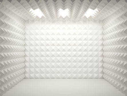 soundproofing -- Now all it needs is a bed, some less HARSH lighting & we're good to go! :) Drum Booth, Diy Shed Kits, Harsh Lighting, Drums Studio, Drum Magazine, Drum Room, Carpet Remnants, Recording Studio Design, Soundproof Room