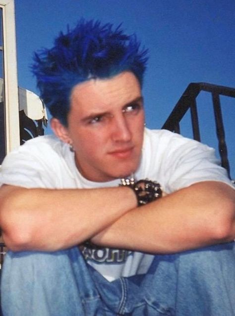 Branden Steineckert | 1999 Spikey Haircut Men, 2000s Spikey Hair, Pop Punk Hair, Short Spiky Haircuts Men, Men Punk Hair, 90s Grunge Mens Hair, Early 2000s Hairstyles Men, Nu Metal Hairstyles, 90s Punk Fashion Men