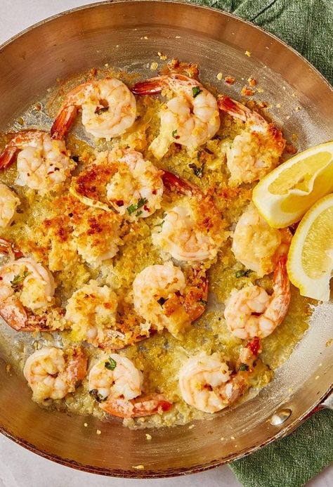 Shrimp Oreganata Recipe: How to Make It Argentine Shrimp Recipe, Shrimp Dejonghe Recipe, Argentinian Shrimp Recipe, Shrimp Oreganata Recipe, Shrimp Oreganata, Oreganata Recipe, Fresh Dishes, Traditional Italian Dishes, Shrimp Recipes For Dinner