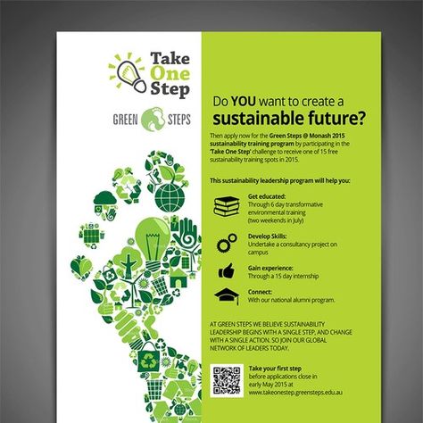 Sustainable Construction Poster, Sustainability Design Poster, Poster Sustainability, Sustainability Brochure, Sustainability Report Design, Fundraising Flyer Design, College Brochure, Webinar Design, Recycled Product