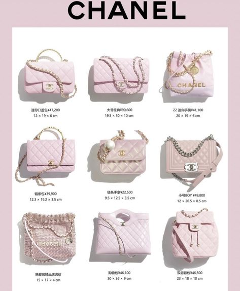 Famous Clothes, Pink Chanel Bag, My Style Bags, Luxury Bags Collection, Pretty Pink Princess, Bag Chanel, Women's Bags By Shape, Girly Bags, What In My Bag