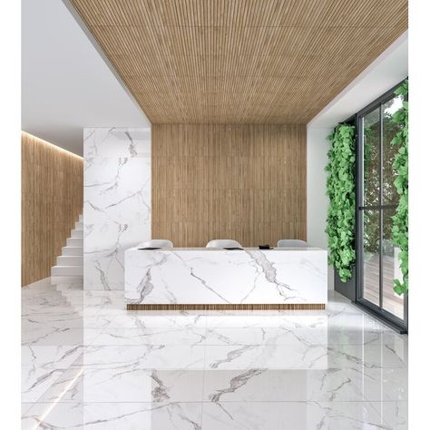 Mirrella 24" x 47" Porcelain Wall & Floor Tile & Reviews | Wayfair Ivy Hill Tile, Tile Saw, Wood Look Tile, Porcelain Floor, Porcelain Flooring, Wood Tile, Wall And Floor Tiles, Shower Floor, Fireplace Surrounds