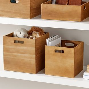 Pantry Bins, Wooden Storage Bins, Cubicle Storage, Storing Magazines, Wooden Cubby, Storage Bins Organization, Decorative Storage Baskets, Cube Storage Bins, Storage Cubes