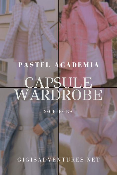 pastel academia, pastel academia outfits, pastel academia aesthetic, pastel academia outfit aesthetic, pastel academia aesthetic outfits, pastel academia outfit, pastel academia aesthetic fashion, pastel academia fashion, pastel academia outfits aesthetic, pastel academia outfit summer, pastel academia outfit blue, pastel academia outfit purple, pastel academia outfit yellow, pastel academia outfit winter, pastel academia outfit ideas, outfit ideas, outfit inspo, fashion inspo, fashion tips Pastel Work Outfit, Pastel Academia Aesthetic Outfit, Light Academia Lookbook, Pastel Academia Fashion, Pastel Academia Aesthetic, Pastel Academia Outfit, Academia Capsule Wardrobe, Modern Princess Aesthetic, Pastel Wardrobe