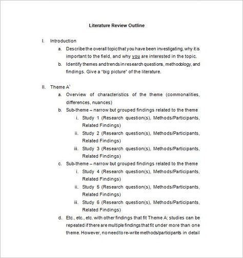 Literature Review Outline Template – 8+ Free Sample, Example, Format Download! | Free & Premium Templates Critical Analysis Essay Outline, Literature Review Template, Literature Review Outline, Lit Review, Literature Review Sample, Accounting Exam, Review Of Literature, Outline Template, Essay Structure