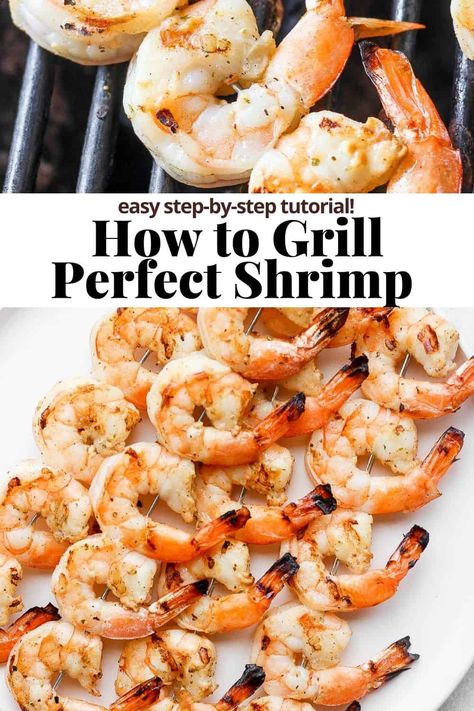 Best Grilled Shrimp, Grilled Shrimp Seasoning, Grilled Shrimp Marinade, Cooking Raw Shrimp, Best Grilled Shrimp Recipe, Grilled Jumbo Shrimp, Grill Shrimp, Raw Shrimp Recipes, Easy Grilled Shrimp Recipes