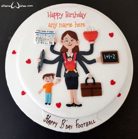 Supermom Cake, Name On Cake, Mother Birthday Cake, Cake For Mom, Write Name On Cake, Birthday Cake Write Name, Birthday Cake Writing, Birthday Cake For Mom, New Birthday Cake