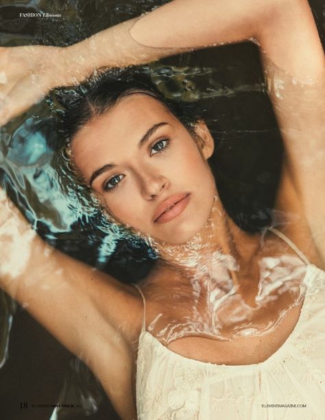 Photographer: @andrewatwell Mua: @dlovemua Model: @haileyplantz Wet Hair Pool Photoshoot, Water Photography Portrait, Aquamarine Photoshoot, River Photoshoot Models, Water Bourdier Photoshoot, Water Shoot Model, Pearl Shoot, Water Editorial, Waterfall Shoot