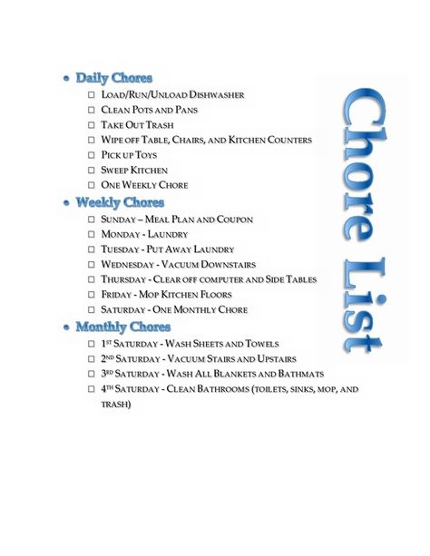 FREE printable daily, weekly, and monthly household chore list. The printable is an editable template for you to create a household chore list to suit you. Household Chore List, Cleaning List Printable, Daily Cleaning Lists, Daily Cleaning Schedule, Cleaning Schedule Templates, Weekly Cleaning Checklist, Cleaning Schedule Printable, Weekly Chores, Clean Pots