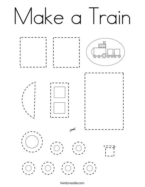 Make a Train Coloring Page - Twisty Noodle Train Worksheets Preschool, Train Crafts For Kids, Train Preschool Activities, Train Craft, Trains Preschool, Transportation Preschool Activities, Transportation Theme Preschool, Train Crafts, Train Coloring Pages