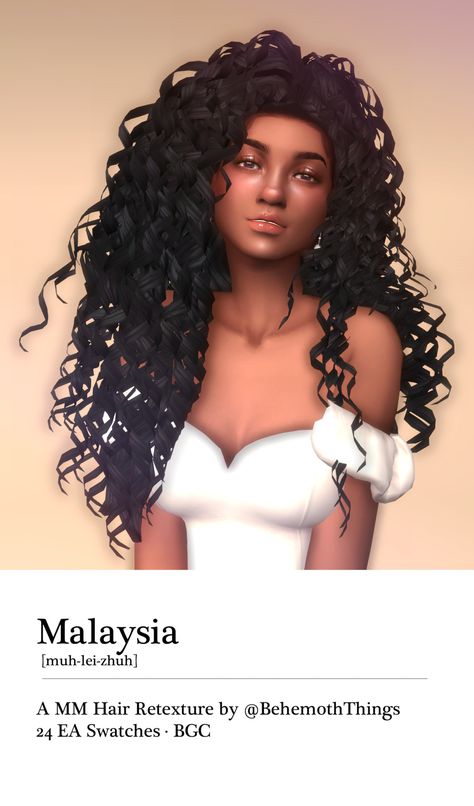 ✿Roli Cannoli CC Findz Corner✿ — behemoththings: PHOENIX-SIMS’ MALAYSIA HAIR... Sims4 Overalls, Sims Female Cc Hair, Sims 4 Custom Content Curly Hair, Sims 4 Cc Curly Hair Realistic, Sims 4 Cc Curly Hair Female, Hairs Cc Sims 4, Sism4 Cc Hair, Sims 4 Cc Undercut Hair Female, Sims Alpha Cc Hair