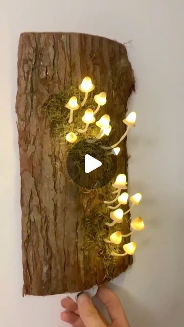 CraftsArtHub on Instagram: "Handmade mushroom light using recycled materials   #handmadewithlove #handmadegifts #handmadeisbetter #handcrafted #handcraftedwithlove #diylight #lightingdesign #lampdesign #lamplight #mushrooms #recycledfashion #recycledart #recycledcrafts #homedecoration #homedecorideas" Mushroom Light, Bedroom Ideas For Small Rooms Cozy, Mushroom Crafts, Mushroom Lights, Mushroom Fairy, Diy Lamp Shade, Mushroom Decor, Diy Art Projects, Fairy Garden Diy