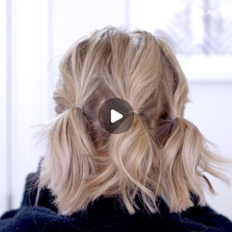 Easy Messy Updo For Medium Hair Step By Step, Easy Updos Thick Hair, Medium Updos Easy, Hair Do Shoulder Length, Short Upstyles Wedding, Easy Short Hairdos, Half Up Updo Short Hair, Bob Haircut Updo Ideas, Short Wavy Hair Half Up Half Down