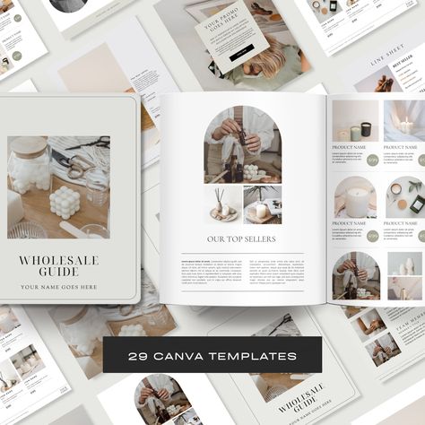 Wholesale Line Sheet Template, Price List, Canva Template, Small Business Catalog, Wholesale Price List for Clothes, Candle, Jewelry, Lashes Line Sheet Template, Candle Jewelry, Template Price List, Business Catalog, Line Sheet, Birth Plan Template, Sheet Template, Ebook Template, Business Planner