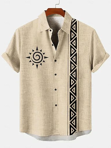 Men's Shirt Floral Graphic Prints Stand Collar Blue Khaki Gray Outdoor Street Long Sleeve Print Clothing Apparel Fashion Streetwear Designer Casual 2024 - $16.66 Shirt Fabrics Mens, Mens Shirts Design Ideas, Shirts For Men Designer Printed, Men Shirt Ideas, Button Up Shirt Short Sleeve, Wardrobe Revamp, Style Africain, Printed Shirts Men, Mens Printed Shirts