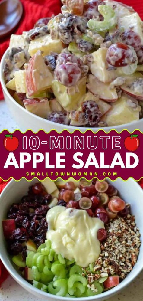 Fresco, Easy Apple Salad, Salad Board, Apple Salad Recipes, Grape Salad, Honeycrisp Apples, Fall Recipe, Best Salad Recipes, Apple Salad