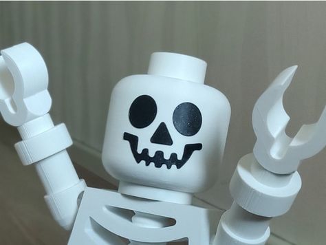 Lego Skeleton, Skeleton Face, 3d Printable, Skeleton, Lego, Models