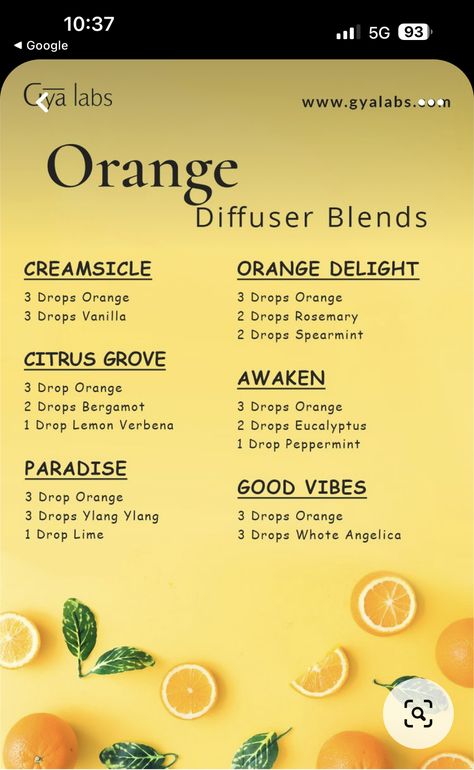 Essential Oil Blends For Soap, Orange Essential Oil Blends, Candle Recipes, Essential Oil Spray Recipes, Homemade Air Freshener, Natural Recipes, Doterra Essential Oils Recipes, Essential Oil Diffuser Blends Recipes, Essential Oil Spray