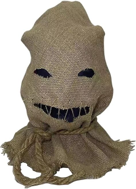 Amazon.com: Uyecos Halloween Horror Mask With Straw Hair Creepy Scary Burlap Sack Mask Cosplay Party Costume Headgear Adult (Scarecrow Burlap) : Clothing, Shoes & Jewelry Burlap Sack Halloween Mask, Diy Scarecrow Mask Burlap, Burlap Scarecrow Face Scary, Scary Crochet Mask, Scary Masks Creepy Vintage Photos, Scary Scarecrow, Horror Masks, Burlap Sacks, Halloween Horror