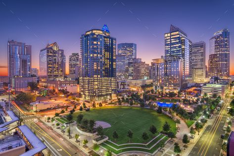 Charlotte, North Carolina, USA Uptown Skyline by SeanPavonePhoto. Charlotte, North Carolina, USA uptown skyline at twilight.#USA, #Uptown, #Carolina, #Charlotte Uptown Charlotte Nc, Charlotte North Carolina Night Life, North Carolina Poster, Charlotte Skyline, Charlotte North Carolina Skyline, Moving To North Carolina, North Carolina A&t State University, Living In North Carolina, Charlotte North Carolina