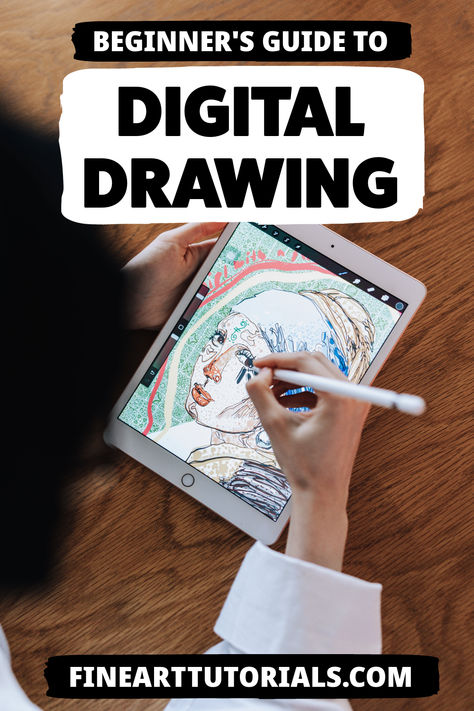 This drawing guide for beginners provides a solid foundation from selecting the appropriate software and tools to developing essential drawing techniques.Transform your digital canvas into a realm of infinite creative possibilities today! #DigitalDrawing #BeginnersGuide #DigitalArt #DrawingTutorial #ArtSupplies #DigitalArtTools #ArtTips #DigitalArtistry #StartDrawing #DigitalCanvas Digital Drawing Techniques, How To Do Digital Art For Beginners, Digital Drawing Ideas Beginner, Digital Art Tutorial Beginner, Art Pad, Drawing Software, Ipad Tutorials, How To Draw Steps, Digital Painting Techniques