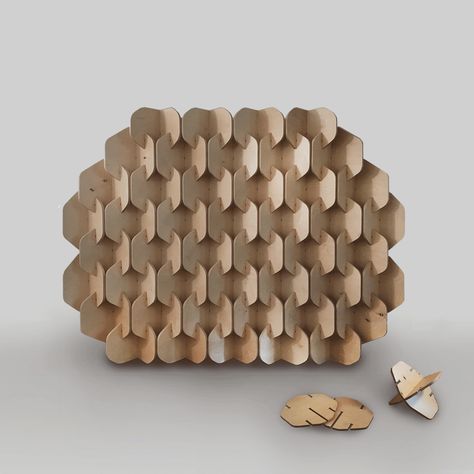 Modular Room, Bouroullec Brothers, Shading Device, Module Design, Wal Art, Cardboard Design, Pavilion Architecture, Cardboard Sculpture, Digital Fabrication