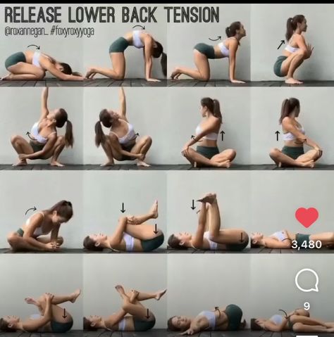 Release Lower Back, Gym Antrenmanları, Body Transformations, Lower Back Pain Exercises, Yoga Beginners, Yoga For Back Pain, Trening Fitness, Lower Back Exercises, Relaxing Yoga