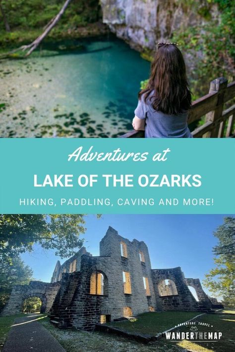 Adventures in Lake of the Ozarks, Missouri via @wanderthemap Lake Ozark Missouri, Lake Of The Ozarks Missouri, The Ozarks Missouri, Missouri Caves, Branson Missouri Vacation, Branson Vacation, Ozarks Missouri, Lake Ozark, Summer Boat