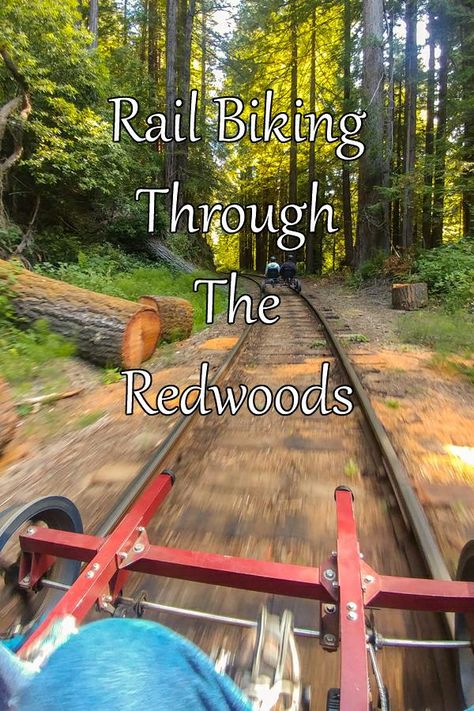 Rail Biking, Hiking Wisconsin, Rail Bike, Redwoods California, Side Road, Spring Break Trips, Bike Trail, The Redwoods, West Coast Road Trip