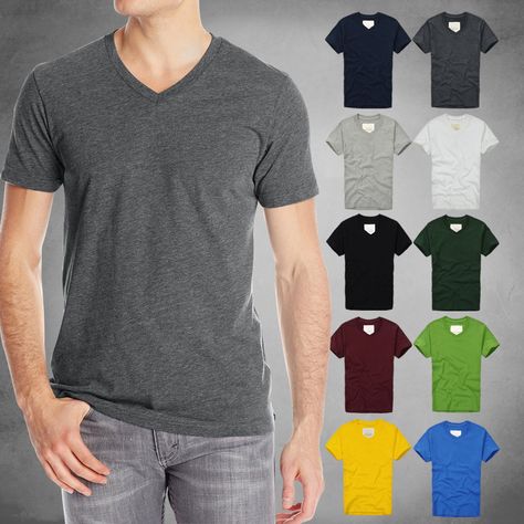 7$ #Men's cotton thick V-neck t-shirt Ti Shirt, Japanese Mens Fashion, Boss Style, Plain T Shirt, Bottoming Shirt, Plain Tshirt, Cheap Fashion, Color Shorts, Short Sleeve T Shirt